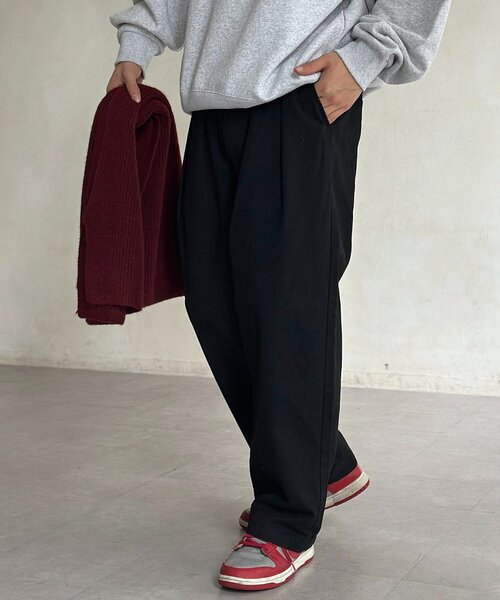 CPCM（シーピーシーエム）の「ピグメントツイルワイドタックパンツ（その他パンツ・メンズ・ブラウン/ブラック/グレー・MEDIUM/LARGE）」の6枚目の写真