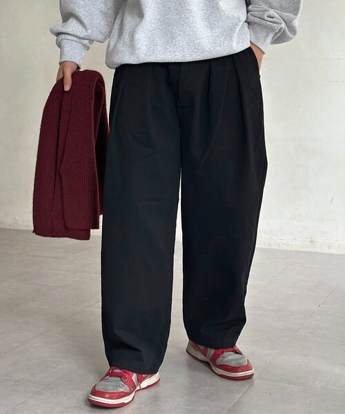 CPCM（シーピーシーエム）の「ピグメントツイルワイドタックパンツ（その他パンツ・メンズ・ブラウン/ブラック/グレー・MEDIUM/LARGE）」の10枚目の写真