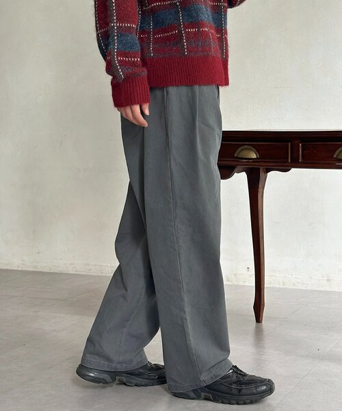 CPCM（シーピーシーエム）の「ピグメントツイルワイドタックパンツ（その他パンツ・メンズ・ブラウン/ブラック/グレー・MEDIUM/LARGE）」の14枚目の写真