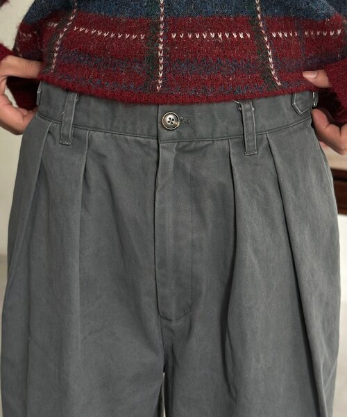 CPCM（シーピーシーエム）の「ピグメントツイルワイドタックパンツ（その他パンツ・メンズ・ブラウン/ブラック/グレー・MEDIUM/LARGE）」の18枚目の写真