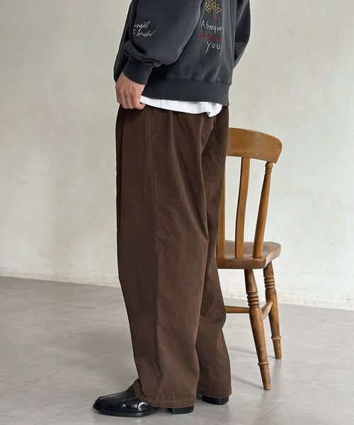 CPCM（シーピーシーエム）の「ピグメントツイルワイドタックパンツ（その他パンツ・メンズ・ブラウン/ブラック/グレー・MEDIUM/LARGE）」の22枚目の写真