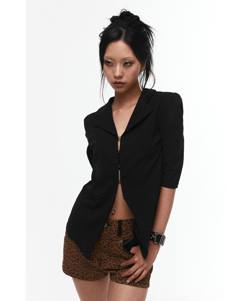 BLACK SLIM FIT JACKET