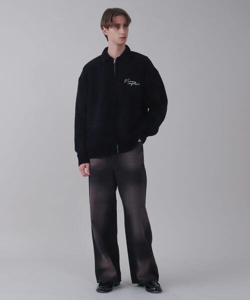 BROWNY(ブラウニー)の「BROWNY/ベロアモールワンポイントZIPカーディガン(カーディガン/ボレロ・メンズ・ネイビー/ブラック・MEDIUM/LARGE)」の6枚目の写真