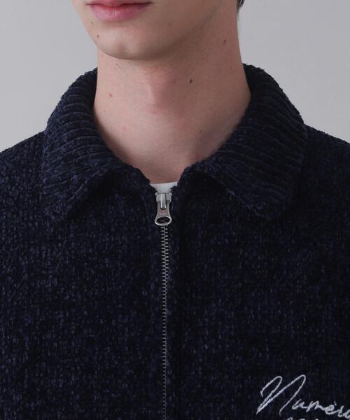 BROWNY(ブラウニー)の「BROWNY/ベロアモールワンポイントZIPカーディガン(カーディガン/ボレロ・メンズ・ネイビー/ブラック・MEDIUM/LARGE)」の7枚目の写真