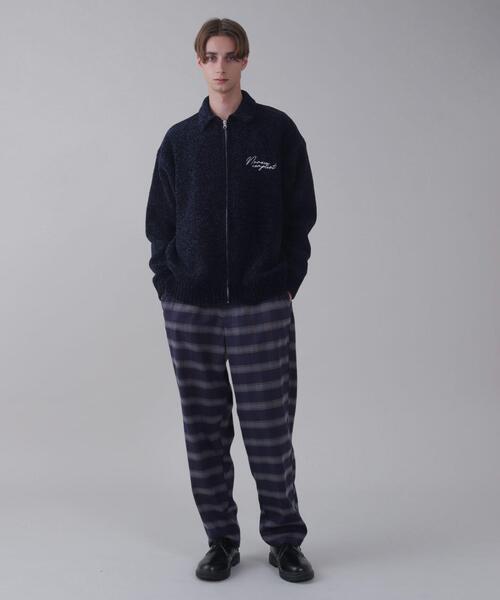 BROWNY(ブラウニー)の「BROWNY/ベロアモールワンポイントZIPカーディガン(カーディガン/ボレロ・メンズ・ネイビー/ブラック・MEDIUM/LARGE)」の15枚目の写真