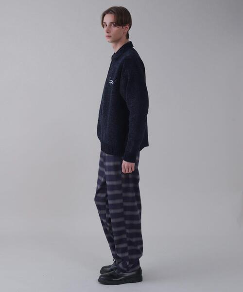 BROWNY(ブラウニー)の「BROWNY/ベロアモールワンポイントZIPカーディガン(カーディガン/ボレロ・メンズ・ネイビー/ブラック・MEDIUM/LARGE)」の16枚目の写真