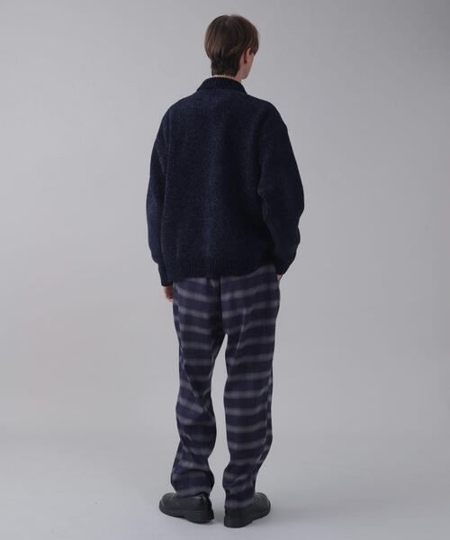 BROWNY(ブラウニー)の「BROWNY/ベロアモールワンポイントZIPカーディガン(カーディガン/ボレロ・メンズ・ネイビー/ブラック・MEDIUM/LARGE)」の17枚目の写真