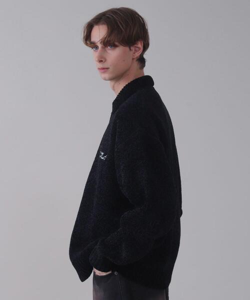 BROWNY(ブラウニー)の「BROWNY/ベロアモールワンポイントZIPカーディガン(カーディガン/ボレロ・メンズ・ネイビー/ブラック・MEDIUM/LARGE)」の20枚目の写真