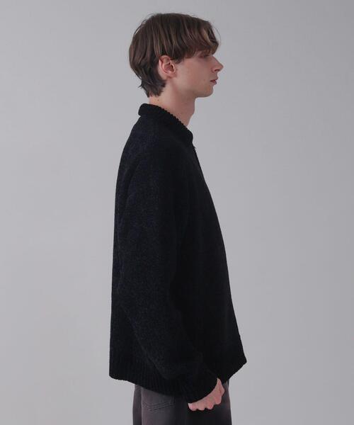 BROWNY(ブラウニー)の「BROWNY/ベロアモールワンポイントZIPカーディガン(カーディガン/ボレロ・メンズ・ネイビー/ブラック・MEDIUM/LARGE)」の22枚目の写真