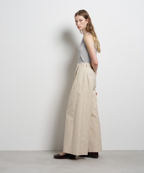LANVIN en Bleu(ランバンオンブルー)の「コットンギャバワイドパンツ(その他パンツ・レディース・ブラック/ベージュ・36/38)」の4枚目の写真