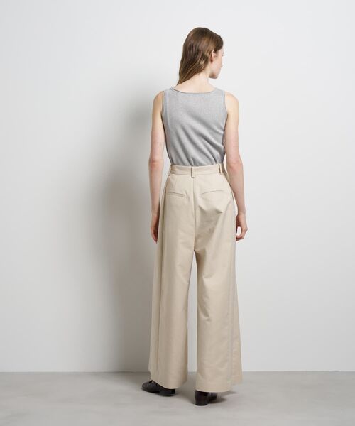 LANVIN en Bleu(ランバンオンブルー)の「コットンギャバワイドパンツ(その他パンツ・レディース・ブラック/ベージュ・36/38)」の5枚目の写真