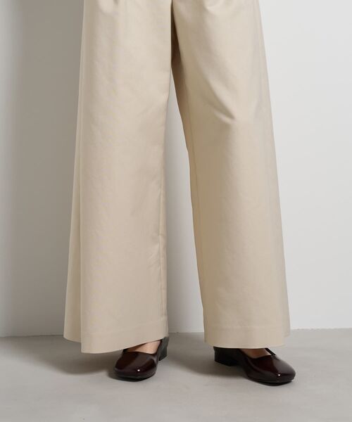 LANVIN en Bleu(ランバンオンブルー)の「コットンギャバワイドパンツ(その他パンツ・レディース・ブラック/ベージュ・36/38)」の10枚目の写真