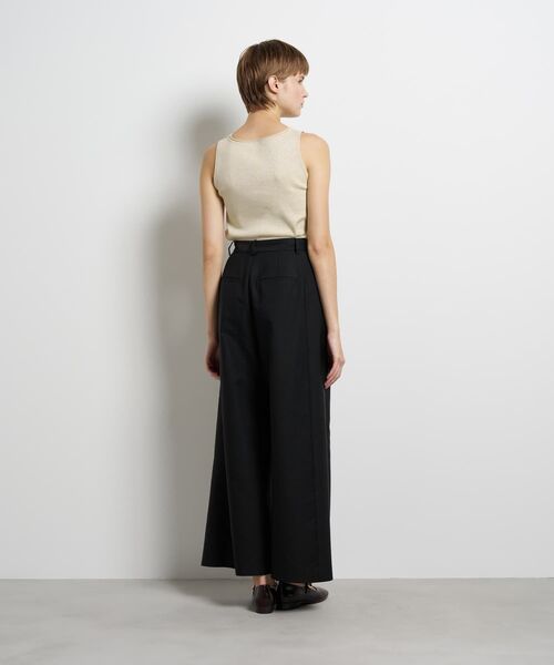 LANVIN en Bleu(ランバンオンブルー)の「コットンギャバワイドパンツ(その他パンツ・レディース・ブラック/ベージュ・36/38)」の13枚目の写真