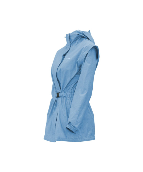 SHELL CORPORATION（シェルコーポレーション）の「リサイクルナイロンデタッチャブルウォータープルーフウインドブレーカー - 2カラー（ナイロンジャケット・レディース・ライトグレー/ライトブルー・SMALL/MEDIUM）」の8枚目の写真