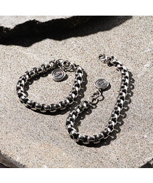 JBANS CLASSIC（ジェイバンスクラシック）の「8 Antique Bold Cube Chain Bracelet (C2503AC1290_SV)（ブレスレット・レディース）」