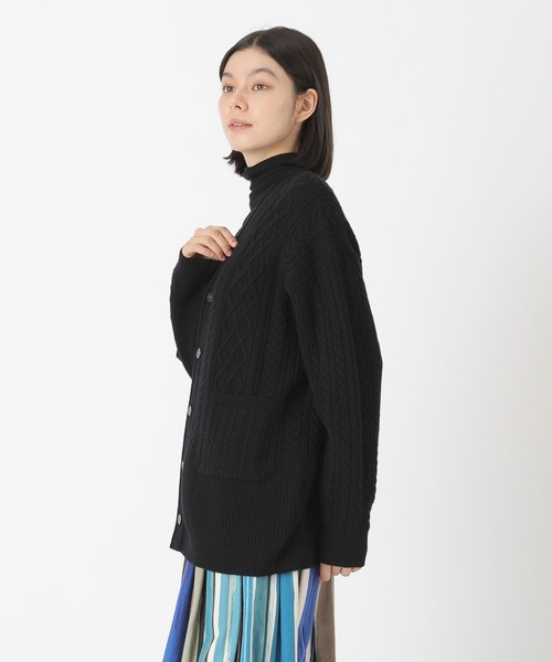Plantation(プランテーション)の「フレンチメリノ/ カーディガン / (O)(カーディガン/ボレロ・レディース・ブラック/ブルー/オフホワイト/ピンク・M size)」の10枚目の写真