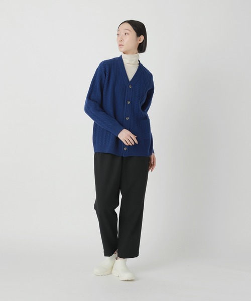 Plantation(プランテーション)の「フレンチメリノ/ カーディガン / (O)(カーディガン/ボレロ・レディース・ブラック/ブルー/オフホワイト/ピンク・M size)」の7枚目の写真