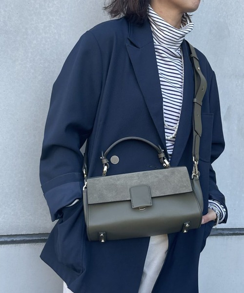 Scrap Book（スクラップブック）の「【LORISTELLA】別注　フラップショルダー（ショルダーバッグ・レディース・グリーン/ベージュ・FREE）」の7枚目の写真