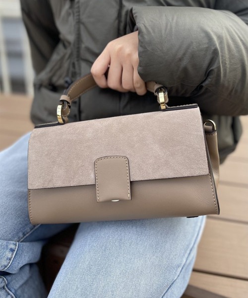 Scrap Book（スクラップブック）の「【LORISTELLA】別注　フラップショルダー（ショルダーバッグ・レディース・グリーン/ベージュ・FREE）」の11枚目の写真