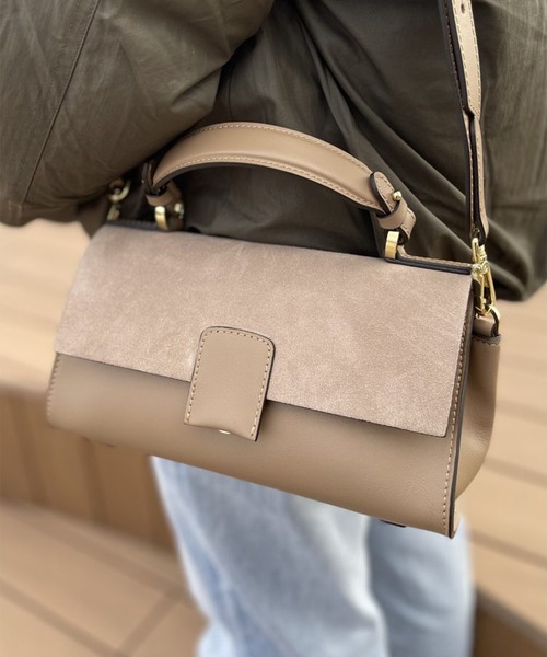 Scrap Book（スクラップブック）の「【LORISTELLA】別注　フラップショルダー（ショルダーバッグ・レディース・グリーン/ベージュ・FREE）」の17枚目の写真