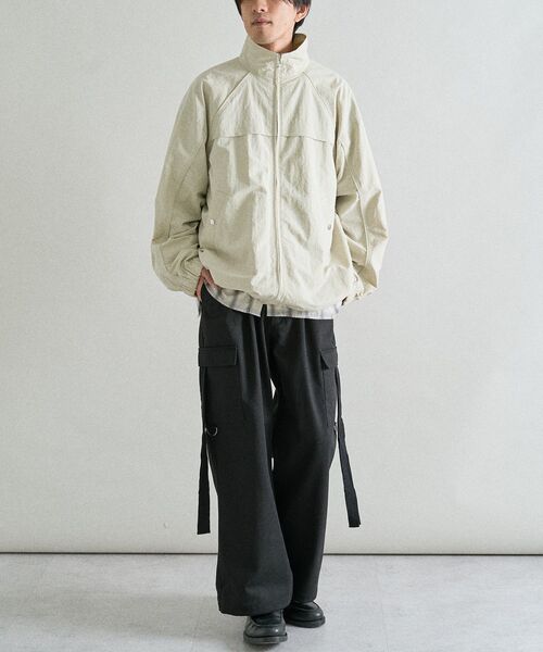 CRAFT STANDARD BOUTIQUE(クラフトスタンダードブティック)の「ツイルワイドカーゴパンツ(カーゴパンツ・メンズ・ブラック/カーキ・S/M/L)」の7枚目の写真