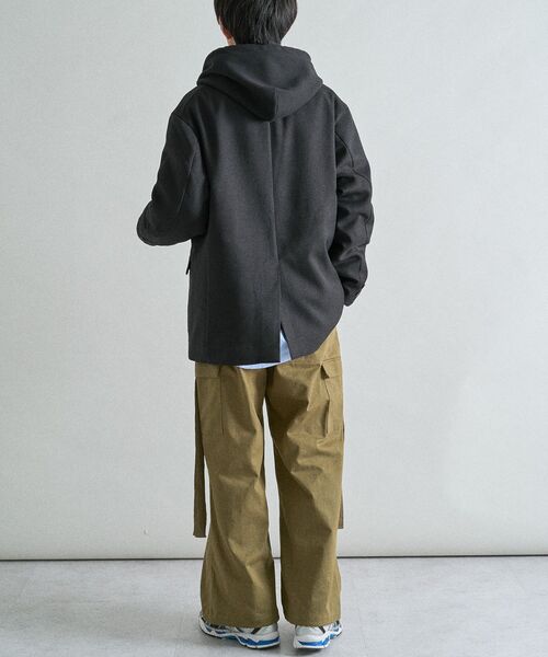 CRAFT STANDARD BOUTIQUE(クラフトスタンダードブティック)の「ツイルワイドカーゴパンツ(カーゴパンツ・メンズ・ブラック/カーキ・S/M/L)」の13枚目の写真