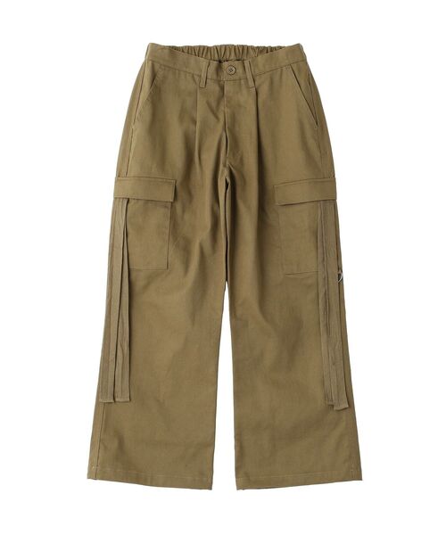CRAFT STANDARD BOUTIQUE(クラフトスタンダードブティック)の「ツイルワイドカーゴパンツ(カーゴパンツ・メンズ・ブラック/カーキ・S/M/L)」の16枚目の写真