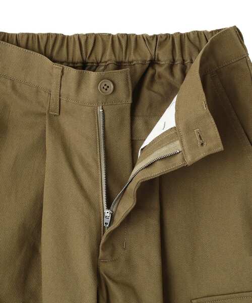 CRAFT STANDARD BOUTIQUE(クラフトスタンダードブティック)の「ツイルワイドカーゴパンツ(カーゴパンツ・メンズ・ブラック/カーキ・S/M/L)」の8枚目の写真