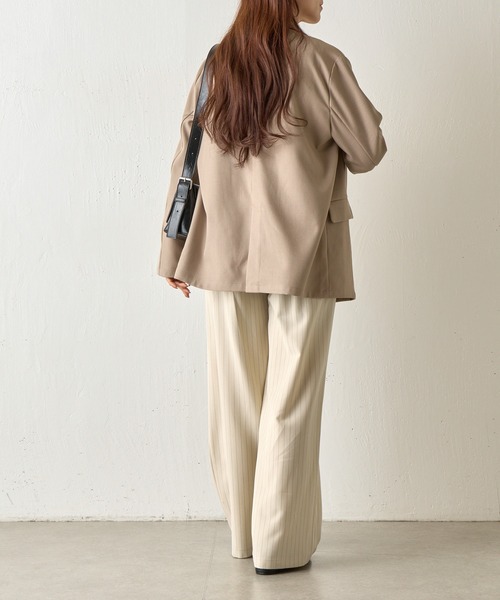 COLONY 2139(コロニートゥーワンスリーナイン)の「金釦ダブルテーラードジャケット(テーラードジャケット・レディース・グレー/ネイビー/ベージュ・FREE)」の18枚目の写真