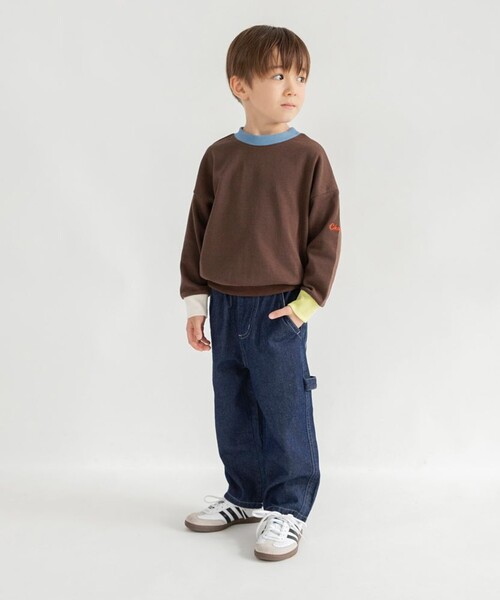 BRANSHES(ブランシェス)の「【ゆったり/きれいめ】ペインターパンツ(その他パンツ・キッズ・ブラック/グレー/キャメル/ネイビー・80/90/110/120/140/100/130/150)」の6枚目の写真