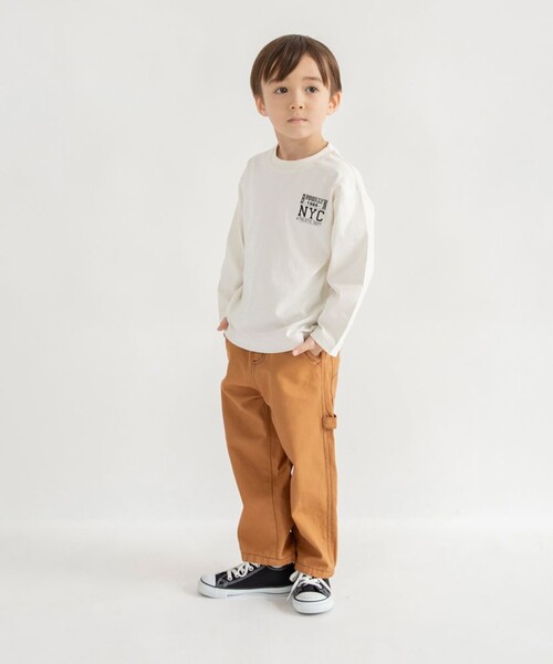 BRANSHES（ブランシェス）の「【26SS新作/ゆったり/きれいめ】ペインターパンツ（その他パンツ・キッズ・ブラック/グレー/キャメル/ネイビー・80/90/110/120/140/100/130/150）」の21枚目の写真