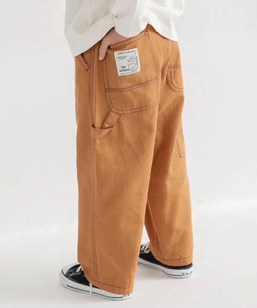 BRANSHES（ブランシェス）の「【26SS新作/ゆったり/きれいめ】ペインターパンツ（その他パンツ・キッズ・ブラック/グレー/キャメル/ネイビー・80/90/110/120/140/100/130/150）」の4枚目の写真