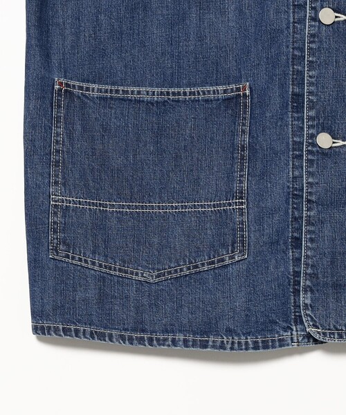 BEAMS BOY（ビームスボーイ）の「デニム カバーオール ショートスリーブ（カバーオール・レディース・ブルー/インディゴブルー・1/2）」の16枚目の写真