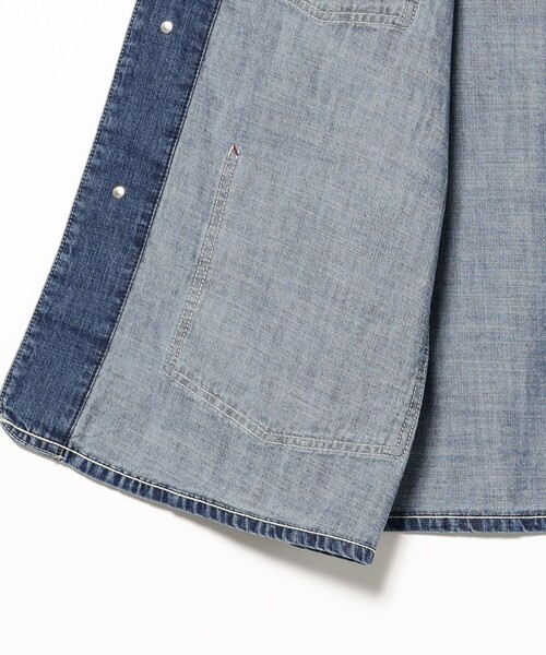 BEAMS BOY（ビームスボーイ）の「デニム カバーオール ショートスリーブ（カバーオール・レディース・ブルー/インディゴブルー・1/2）」の17枚目の写真