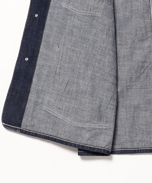 BEAMS BOY（ビームスボーイ）の「デニム カバーオール ショートスリーブ（カバーオール・レディース・ブルー/インディゴブルー・1/2）」の21枚目の写真