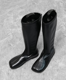 スクエアローヒールロングブーツ　SQUARE LOW HEEL LONG BOOTS