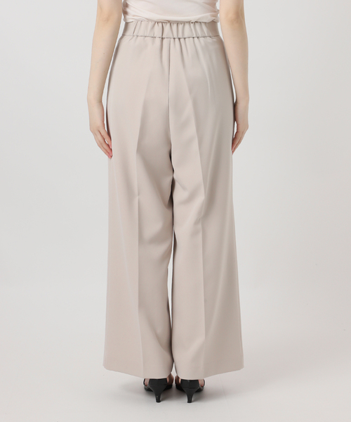 B.C STOCK(ベーセーストック)の「手洗い可 / ワイドストレートセンタープレスパンツ(スラックス・レディース・ネイビー/ベージュ・MEDIUM/SMALL)」の9枚目の写真