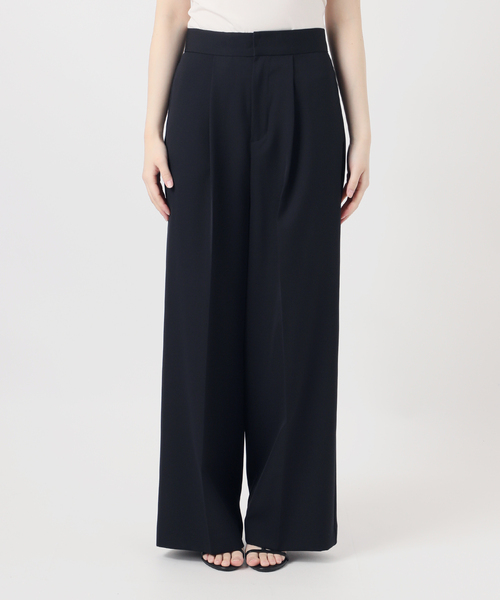 B.C STOCK(ベーセーストック)の「手洗い可 / ワイドストレートセンタープレスパンツ(スラックス・レディース・ネイビー/ベージュ・MEDIUM/SMALL)」の17枚目の写真