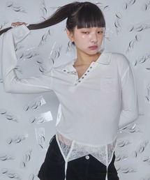 lingerie polo shirt / ランジェリーポロシャツ