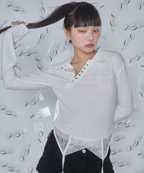 Lingerie polo shirt — поло‑футболка в стиле нижнего белья