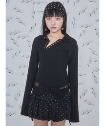 lingerie polo shirt / ランジェリーポロシャツ