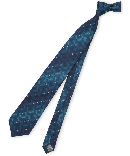 Disney（ディズニー）の「【ディズニー】シルク ドット柄 ネクタイ 8.0cm幅（ネクタイ・メンズ・ブルー/ライトグレー・FREE）」の2枚目の写真