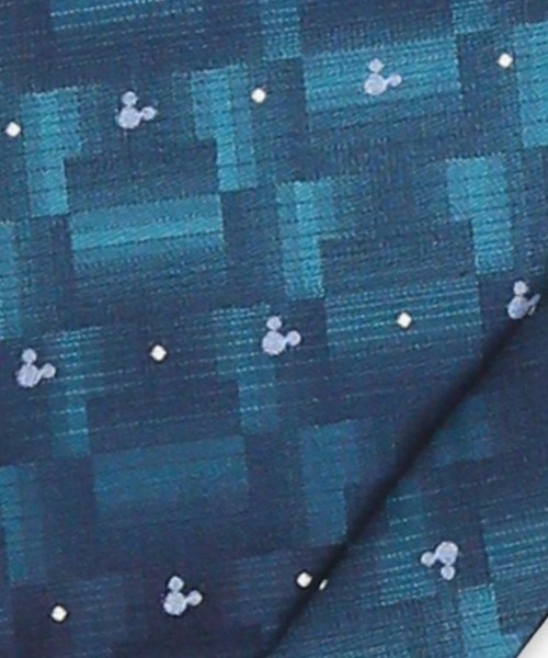 Disney（ディズニー）の「【ディズニー】シルク ドット柄 ネクタイ 8.0cm幅（ネクタイ・メンズ・ブルー/ライトグレー・FREE）」の7枚目の写真