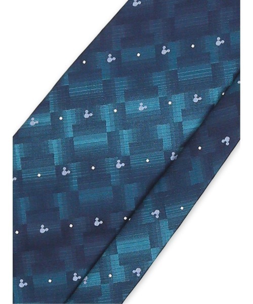 Disney（ディズニー）の「【ディズニー】シルク ドット柄 ネクタイ 8.0cm幅（ネクタイ・メンズ・ブルー/ライトグレー・FREE）」の6枚目の写真