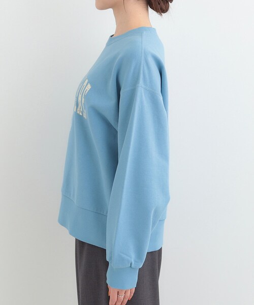 SHOO・LA・RUE（シューラルー）の「【綿100%/洗濯機可/S-LL】プリントアソート裏毛スウェット（スウェット・レディース・ベージュ系その他6/ライトグレー系/ブルー系3/チャコールグレー・01/02/03/04）」の22枚目の写真