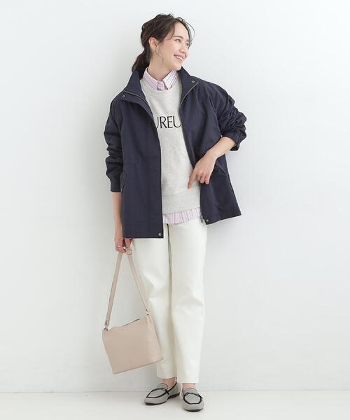 SHOO・LA・RUE(シューラルー)の「【綿100%/洗濯機可/S-LL】選べる4柄 プリントアソートスウェット(スウェット・レディース・ベージュ系その他6/ライトグレー系/ブルー系3/チャコールグレー・01/02/03/04)」の5枚目の写真