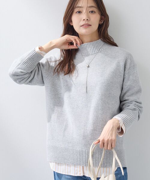 ドゥーズィエムクラス カシミヤ混 ミドルゲージ ハイネックニット セーター F COUP DE CHANCE（クードシャンス） ニット セーター 「手洗い可／日本