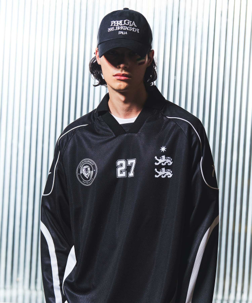 GALEX(ギャレックス)の「レトロブロックコアカラー ロングスリーブ ブラック GA5710 BK(ポロシャツ・メンズ・その他・MEDIUM/LARGE)」の3枚目の写真