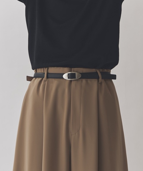 ITTI（イッチ）の「【ITTI】HERRIE W BUCKLE BELT（ベルト・メンズ・ブラック・FREE）」の2枚目の写真