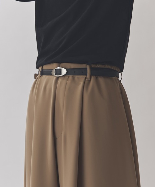 ITTI（イッチ）の「【ITTI】HERRIE W BUCKLE BELT（ベルト・メンズ・ブラック・FREE）」の3枚目の写真